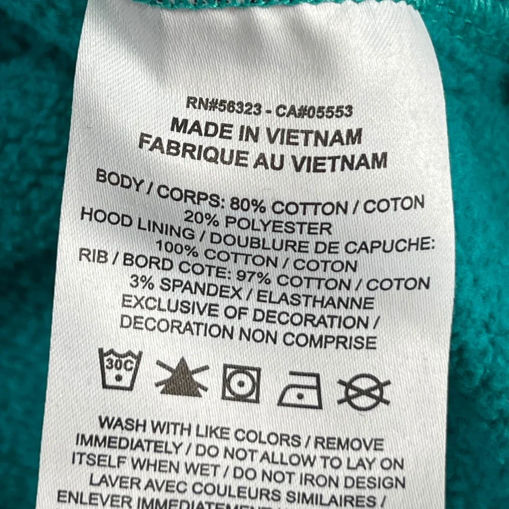 Jordan Mens‎ Michael Jordan Graphic Hoodie Teal Blue Geometric DQ7507-322 Large